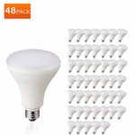 LED BR30 Dimmable Flood Bulb, 65W Replacement – 10 Watt – 650 Lumens – 2700K Soft White – Indoor/Outdoor Rated – UL & Energy Star,Or Energy Star LED Downlight on Amazon. UL Listed (2700K – 48 Pack)