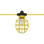 Sunlite EX50-14/2/SL 50 foot 5 bulb Incandescent Temporary Portable String Work Light Lighting, Yellow