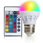 E27 16 Color Changing 3W RGB LED Light Bulb Lamp With Remote Control Linterna Luz