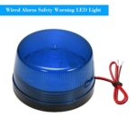 OWSOO Wired Alarm Strobe Signal Safety Warning LED Light Flashing Waterproof 12V 120mA Safely Security for Alarm System, Blue