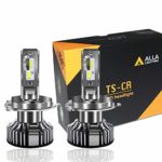 Alla Lighting 10000lm LED H4 Headlight Bulbs Extremely Super Bright TS-CR 9003 HB2 H4 LED Headlight Bulbs Conversion Kits Bulb, 6000K Xenon White