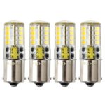 Led BA15s Bulb 12V AC/DC 1156 1141 S8 Single Contact Base, Waterproof Lamp, 5 Watt Cool White 6000K 500LM for Boat, RV, Auto Car, Outdoor Landscape Lighting etc (Pack of 4)