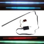 Docooler® High-brightness Knight Rider Lights Lighting Bar 5050 SMD 48 LED 7 Colors 130 Modes 12V with Remote Control