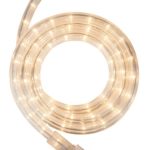 Incandescent Rope Light Kit – Light Rope Outdoor, Christmas Light Rope Light Color – Non LED Rope Light, Includes Rope Light Clips and Power Cord, 120V, ½ Inch, 2-Wire (12′, Clear)