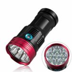HONRIYA Flashlights High Lumens 10000,Bright 10 Cree XML-T6 Portable LED Flashlight,Waterproof Torch Light,3 Light Modes for Camping and Hiking (Black)