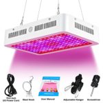 1000W LED Grow Light Double Chip Full Spectrum for Greenhouse Hydroponics and Indoor Plants Veg and Flowering (White)