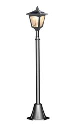 42 Inches Mini Street Post Outdoor Garden Solar Lamp Post Light Lawn – Adjustable (Pack 1)