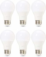 AmazonBasics Commercial Grade LED Light Bulb | 60-Watt Equivalent, A19, Soft White, Dimmable, 6-Pack