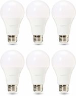 AmazonBasics Commercial Grade LED Light Bulb | 100-Watt Equivale, A21, Soft White, Dimmable, 6-Pack