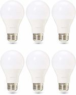 AmazonBasics Commercial Grade LED Light Bulb | 75-Watt Equivalent, A19, Daylight, Dimmable, 6-Pack