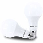 AmeriLuck Natural Daylight 150W Equivalent LED Light Bulbs A21, 2200+ Lumens 20W, CRI 80+, E26, Perfect for Garage Door Openers, Non-Dimmable, 5000K/Daylight, 2 Pack