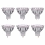 ALIDE MR16 Led Bulbs GU5.3 12V 7W,Replace 50W Halogen Equivalent,6000K Daylight Cool Bright White Bulb Spotlight for Kitchen Home Track Ceil Recessed Accent Lighting,Not Dimmable,50MM,560lm,38°,6pcs