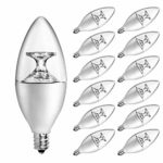 SHINE HAI E12 Candelabra LED Light Bulbs, 40W Equivalent, 5000K Daylight White B11 LED Candelabra Base, Non-Dimmable, 12 Pack