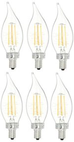 AmazonBasics Commercial Grade LED Light Bulb | 40-Watt Equivalent, BA11, Soft White, Dimmable, 6-Pack