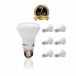 LED Light Bulb R20 Small Lamp Bulb- 6 Pack Large Standard Bulb – 50W Equivalent – Dimmable and Instant On – Standard Base