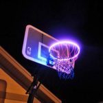 Sinwo Solar Basketball Hoop Light LED Lit Basketball Rim Attachment Helps You Shoot Hoops at Night (A)