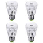 SANSI 40 watt Equivalent 5w LED Light Bulbs 3000k Soft Warm White E26 Medium Base A15 LED Bulb 450 Lumens Non-dimmable Energy Saving Bulbs for Ceiling Fans Lamps 5-Year Warranty (4-Pack)