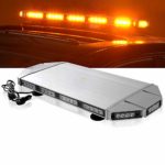 Emergency Warning Led Strobe Light Bar, YITAMOTOR 28.7″ Amber Emergency Warning Security Strobe Light Bar, Professional Extreme High Intensity Low Profile Roof Top Light Bar for 12v Plow or Tow Truck