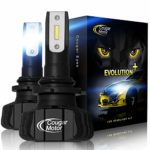 Cougar Motor 9006 Led headlight bulbs, 9600Lm 6500K (HB4) Fanless All-in-One Conversion Kit – 3D Bionic Technology