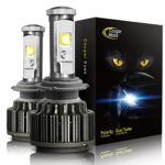 Cougar Motor H7 LED Headlight Bulbs, CREE All-in-One Conversion Kit – 7,200Lm 6000K Cool White