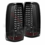 For Smoked 1999-2002 Chevy Silverado 1999-2003 Sierra LED Smoke Tail Lights Lamp Pair Left+Right/2000 2001