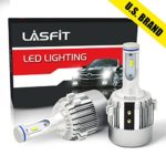 LASFIT H7 LED Headlight Bulbs 72W 7600LM LED Headlight Conversion Kits 6000K Cool White Upgraded Flip Chips-Hi/Lo Beam for Volkswagen