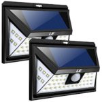 LE 44 LED Solar Lights Outdoor with Motion Sensor, 3 Optional Lighting Modes, 270 Degree Angle, Daylight White 6000K, 4W 550LM, for Garden, Fence, Yard, Driveway, Front Door and More, pack of 2