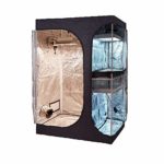 TopoGrow 2-in-1 Indoor Grow Tent 36″X24″X53″ 600D High-Reflective W/2-Tiered for Lodge Propagation and Flower (36″X24″X53″)
