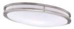 Cloudy Bay LED Flush Mount Ceiling Light,24 Inch 4000K Cool White,28W Dimmable,Brushed Nickel Oval Lighting Fixture