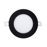 LED Recessed Light Fixture 4 Inch Round with Driver, 3000K Soft White, 10W, 750 Lumens, 120V, Low Profile, Dimmable, Energy Star and IC Rated, Matte Black Trim, 1 Pack
