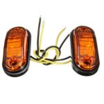 Ruanyi 2Watts Side Marker Lights Lamps for Car Truck Trailer Plastic Car Side Marker Lamps/Brake Signal Decoration Lamps 10~30V (2PCS) LED Lighting (Color : Yellow)