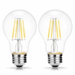 A19 DC12V LED Vintage Filament Bulb, DORESshop 4W Dimmable Edison Globe Light Bulb, E26 Base, 2700K Warm White, Clear Glass Cover, Led Clear Light Bulb, Perfect for Indoor/Outdoor, Solar, Home, 2 Pack
