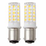LED Ba15d 5W Light Bulb 24V AC/DC Warm White 3000K – Double Contact Bayonet Parallel Pin Base 1076 1130 1176 1142 LED 35W RV Replacement Bulb, for Car RV Camper Lighting(Pack of 2)