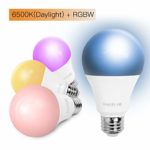 Smart Light Bulbs 100 Watt Equivalent WiFi Color Changing Dimmable Led Light Compatible with Alexa/Google Home/IFTTT RGBW A21 E26/27 No Hub Required App&Voice Controlled Light Bulb – 4 Pack