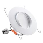 TORCHSTAR 5/6-Inch Retrofit LED Gimbal Downlight, 900lm, 10W (100W Equiv.), UL & ENERGY STAR Certified Dimmable Recessed Light , CRI90+, 2700K Soft White, 5 YEARS WARRANTY