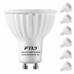 GU10 LED Light Bulbs, Dimmable 7 Watt Spotlight, Daylight White 5000K,50W 75W Halogen Bulbs Equivalent,CRI>80+,Track Lighting and Recessed Lighting Bulbs,6-Pack