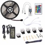 Smart Wifi LED strip lights Kit – Works with Alexa,Google Assistant,Supports Timer/Voice/Music Phone APP & IR Remote Control,RGB 5050 LED 5M Includes Solderless Connectors Kit for DIY,By Brightfour