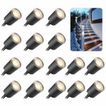 Recessed LED Deck Light Kits with Protecting Shell φ32mm,SMY In Ground Outdoor LED Landscape Lighting IP67 Waterproof, 12V Low Voltage for Garden,Yard Steps,Stair,Patio,Floor,Kitchen Decoration