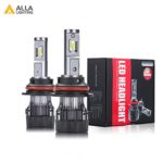 Alla Lighting S-HCR 2018 Newest Version 10000 Lumens Extremely Super Bright Cool White High Power SUPER Mini LED Headlight Bulb All-in-One Conversion Kits Headlamps Bulbs Lamps (9007 (HB5 Hi/Lo))