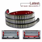 LED Tailgate Light Bar 60 inch, SWATOW 4×4 Quad Row Truck Tail Light LED Strip w/Sequential Red Turn Signal/Double Flash/Brake/Running, White Reverse Light for Jeep Chevy Dodge Ram Vans RV Pickup