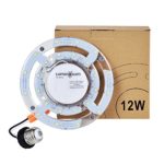 LUMINOSUM LED Ceiling Light Module 12W, Fitting into 8-Inch Ceiling Light Fixture, 80W Incandescent (22W Fluorescent) Bulb Equivalent, 980lm, Daylight White 5000K, AC90-265V