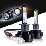 LED Headlight Bulbs H1 All-in-One Conversion Kit,12000 Lumen 6000K Cool White Anti-flicker Beam HID or Halogen Head light Replacement by Max5-2 Years Warranty