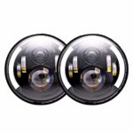 TURBOSII 7″ Projector Angel Eye LED Headlights For Jeep Wrangler Hi/Lo Beam Daytime Running Light(DRL) Turn Light For 1997-2017 TJ LJ JK JKU Unlimited Rubicon Sahara Altitude，Dot Approved Accessories