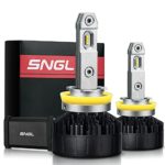 SNGL Super FocusBeam LED Headlight Kit – Adjustable Bulbs – H11 (H9) High Beam LED – 5500K Daylight White – 2 Yr Warranty