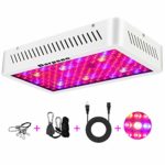 Garpsen 1000W Double Chips LED Grow Light, Optical Lens Full Spectrum LED Plant Light with Daisy Chain | Rope Hanger | Switch for Indoor Greenhouse Hydroponic Plants (10W LEDs)