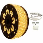AQL Dimmable Warm White LED Rope Light Standard Kit, 120 Volts, Full 360 Degrees LED 513PRO Diode, 150ft/Roll, Commercial Grade Indoor/Outdoor Rope Light, IP65 Waterproof