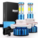 Mdatt H13/9008 LED Headlight Bulbs – 100W 12000LM – High/Low Beam,Fog Light Bulb Conversion Kit – DOT Approved – 360 Degree – IP68 Waterpoorf