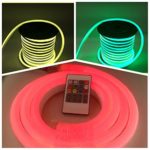 Vasten 30 ft LED Neon Rope Light 12V Flex LED Neon Tube Light Waterproof Resistant, Accessories Included – [Ideal For Christmas Lighting, Indoor/Outdoor Rope Lighting] [Ready to use] (RGB)