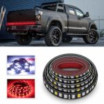 LED Truck Tailgate Light Bar 60 Inch Double Row LED Light Strip for Truck Reverse Brake Turn Signal Tail No-Drill IP67 Waterproof for Pickup SUV Jeep RV Van Dodge Ram Chevy GMC Ford