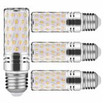 LED Corn Light Bulbs E26 E27 15W 6000K Warm White 100 watt Incandescent Bulbs Equivalent 1500Lm, Non dimmable Small Edison Screw Candle Bulb,Candelabra Light Bulbs (4 Packs)